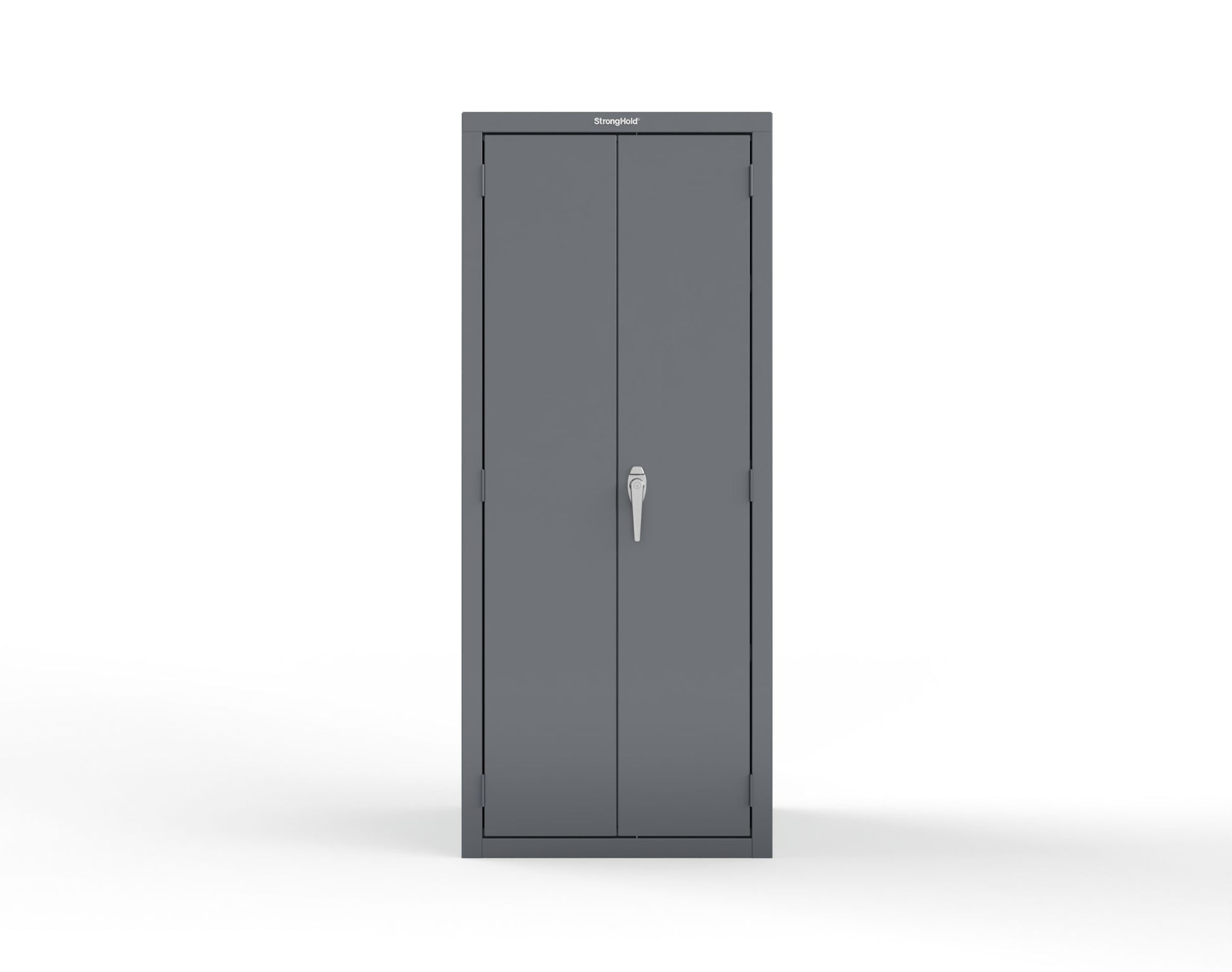 Heavy Duty 18 GA Janitorial Cabinet with 3 Half Shelves - 30 in. W x 24 in. D x 72 in. H - 2.66-BC-243-P-7024