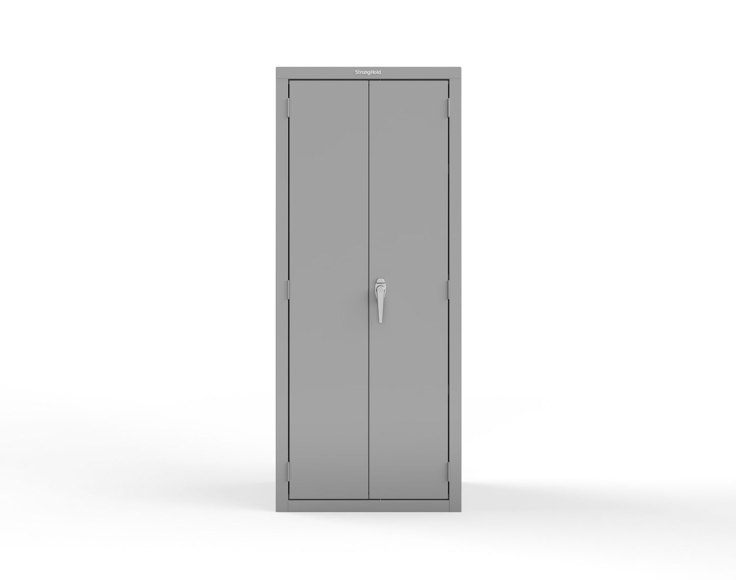 Heavy Duty 18 GA Janitorial Cabinet with 3 Half Shelves - 30 in. W x 24 in. D x 72 in. H - 2.66-BC-243-P-7037