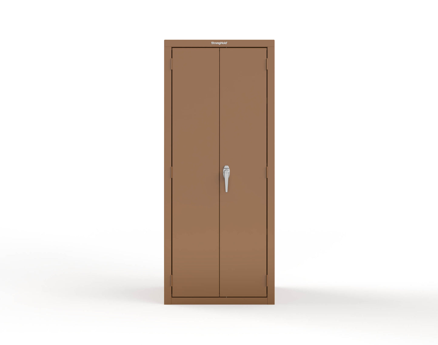 Heavy Duty 18 GA Janitorial Cabinet with 3 Half Shelves - 30 in. W x 24 in. D x 72 in. H - 2.66-BC-243-P-8008