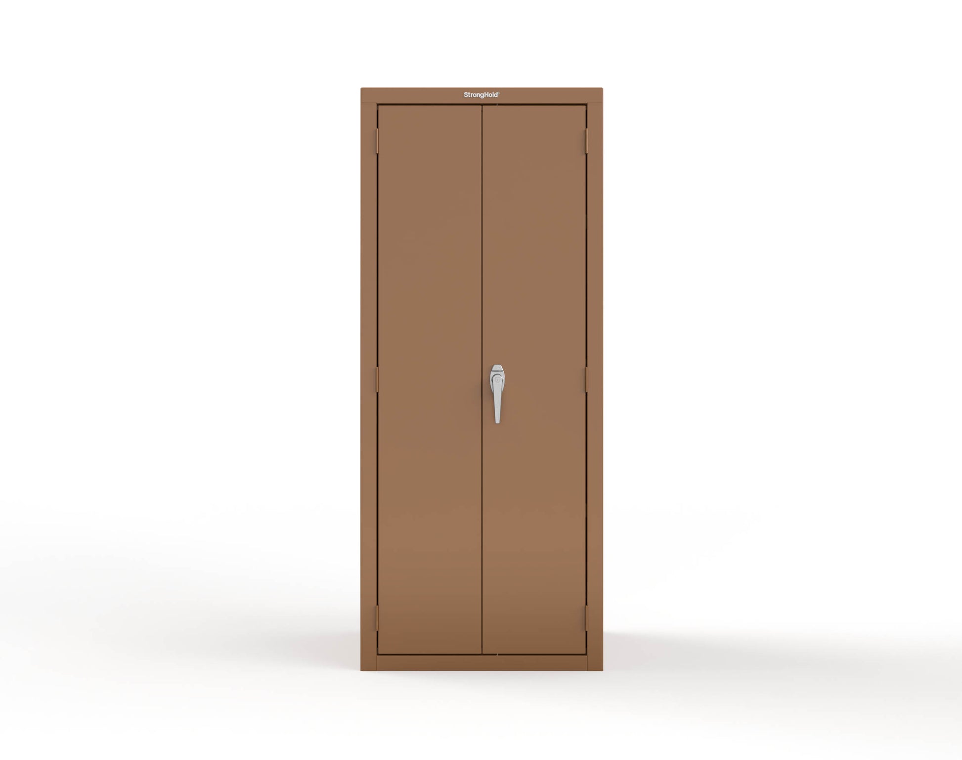 Heavy Duty 18 GA Janitorial Cabinet with 3 Half Shelves - 30 in. W x 24 in. D x 72 in. H - 2.66-BC-243-P-8008