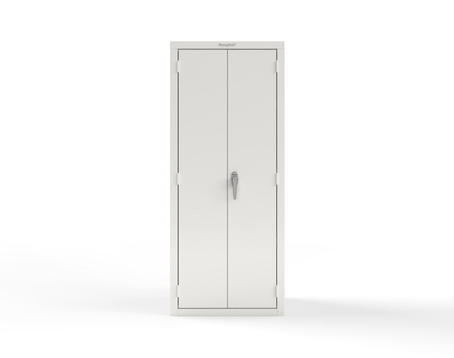 Heavy Duty 18 GA Janitorial Cabinet with 3 Half Shelves - 30 in. W x 24 in. D x 72 in. H - 2.66-BC-243-P-9003