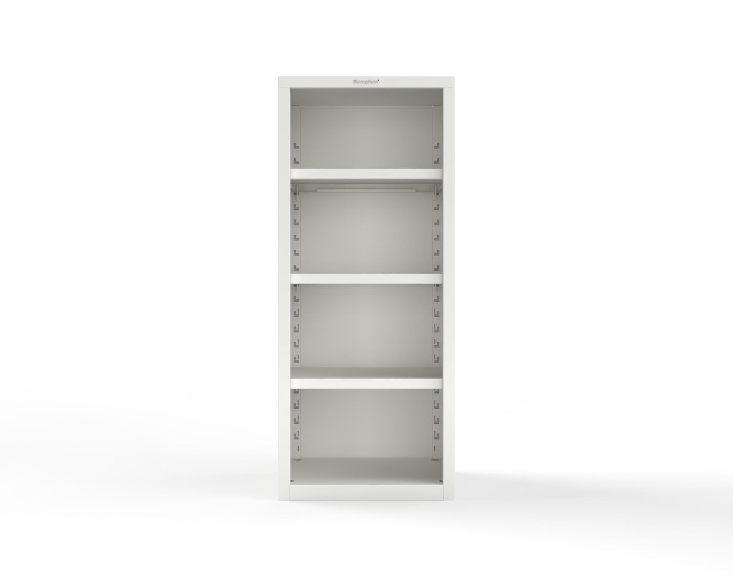 Heavy Duty 18 GA Closed Shelving Unit with 3 Shelves - 30 in. W x 24 in. D x 72 in. H - 2.66-CSU-243-P-9003