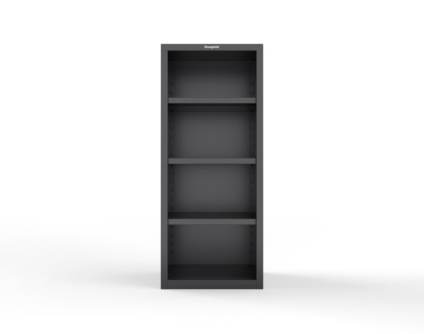 Heavy Duty 18 GA Closed Shelving Unit with 3 Shelves - 30 in. W x 24 in. D x 72 in. H - 2.66-CSU-243-P-9005