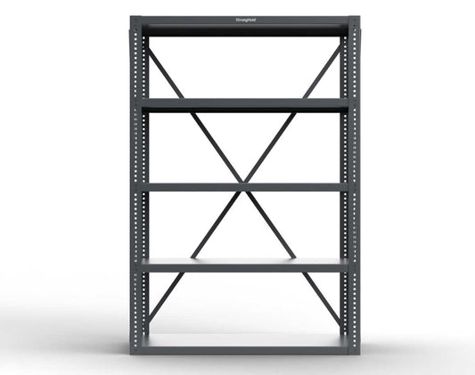 Extreme Duty 12 GA Open Shelving Unit with 5 Shelves - 45 In. W x 30 In. D x 72 In. H Outlet