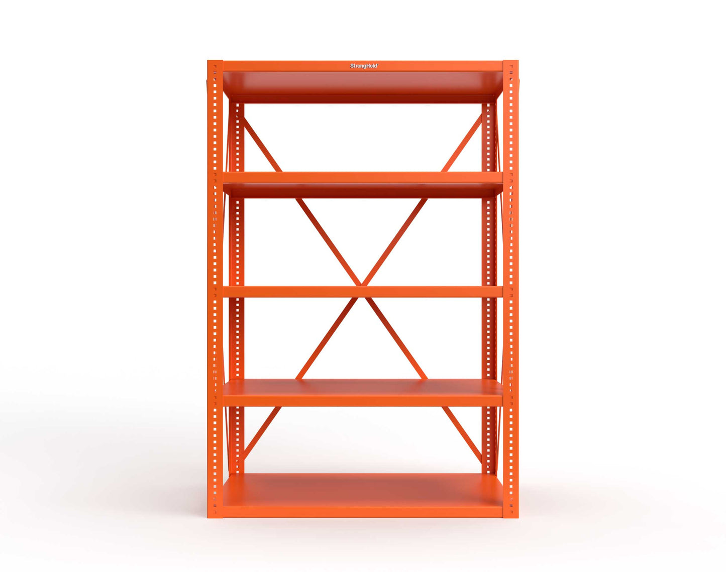 Extreme Duty 12 GA Open Shelving Unit with 5 Shelves - 48 In. W x 24 In. D x 72 In. H - 2448-72-2009