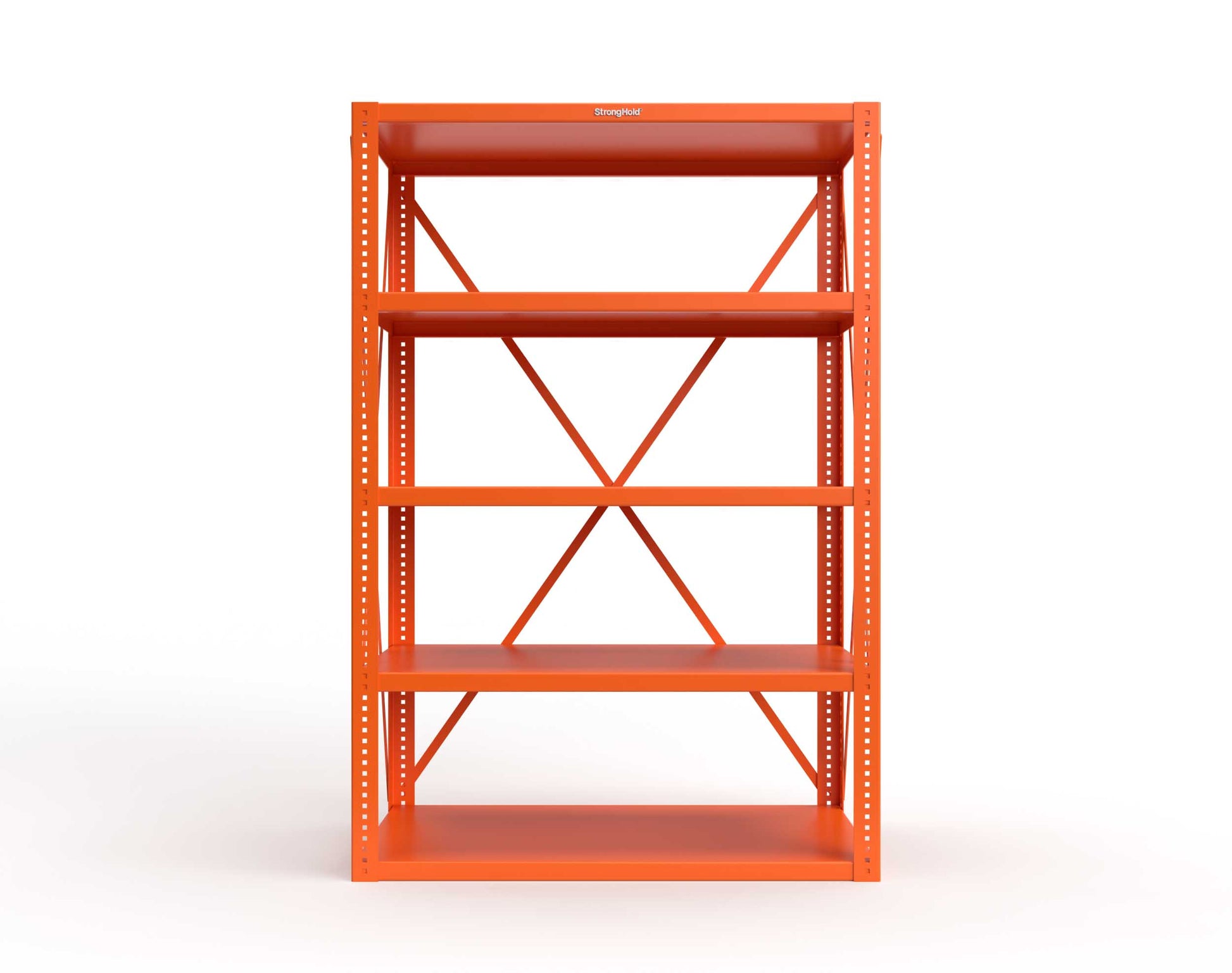 Extreme Duty 12 GA Open Shelving Unit with 5 Shelves - 48 In. W x 24 In. D x 72 In. H - 2448-72-2009