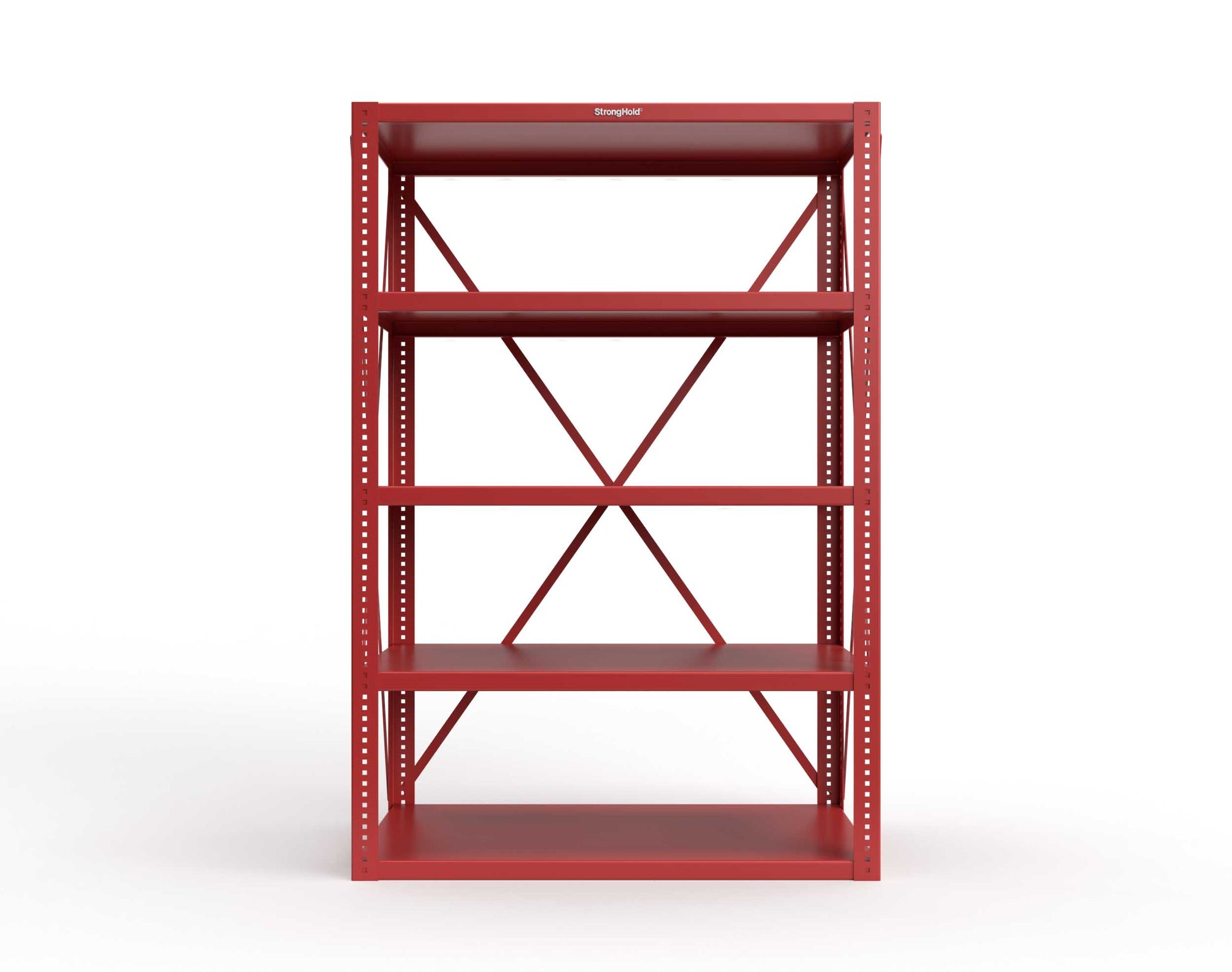 Extreme Duty 12 GA Open Shelving Unit with 5 Shelves - 48 In. W x 24 In. D x 72 In. H - 2448-72-3001