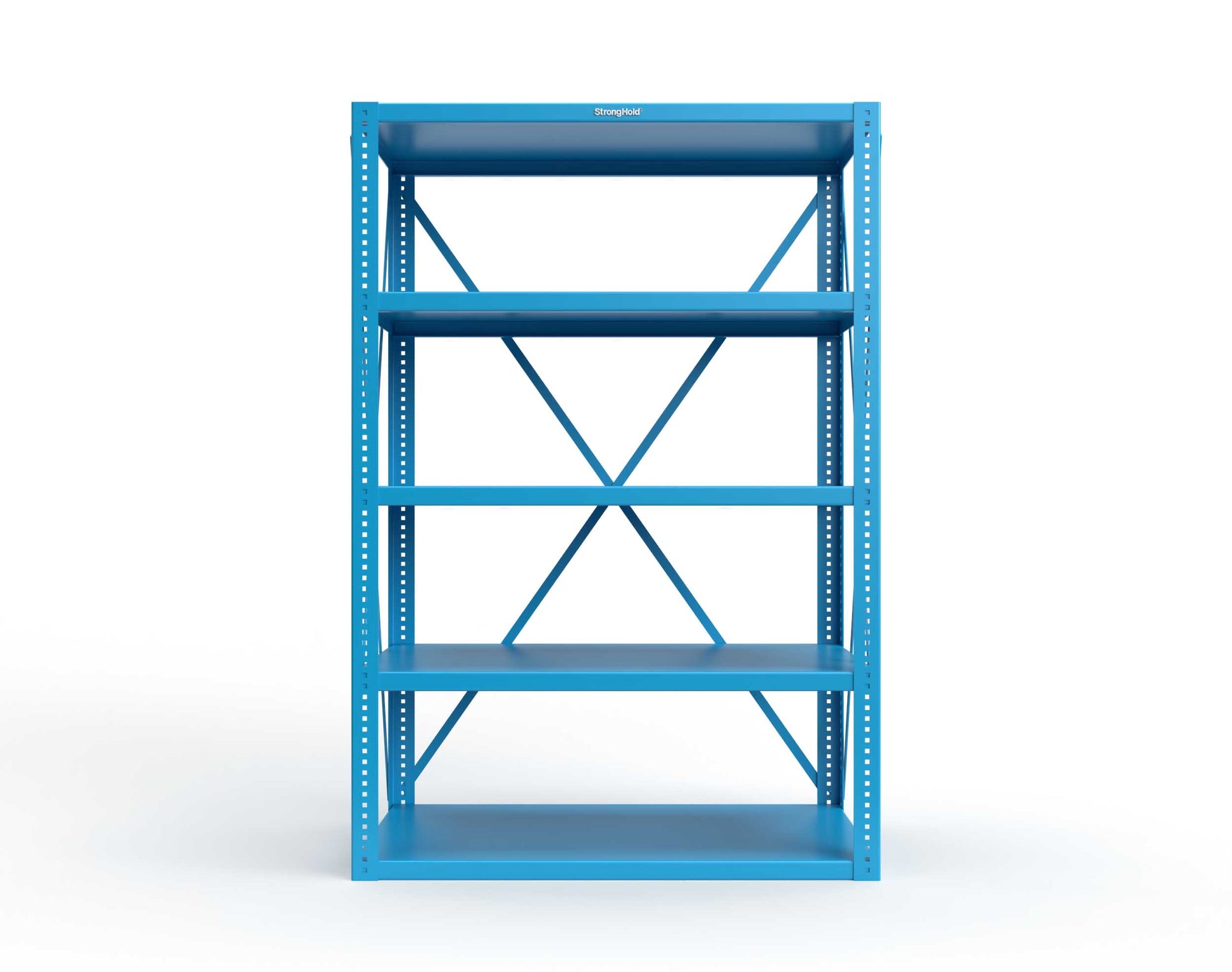 Extreme Duty 12 GA Open Shelving Unit with 5 Shelves - 48 In. W x 24 In. D x 72 In. H - 2448-72-5012