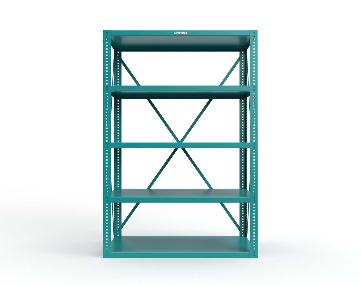 Extreme Duty 12 GA Open Shelving Unit with 5 Shelves - 48 In. W x 24 In. D x 72 In. H - 2448-72-5021
