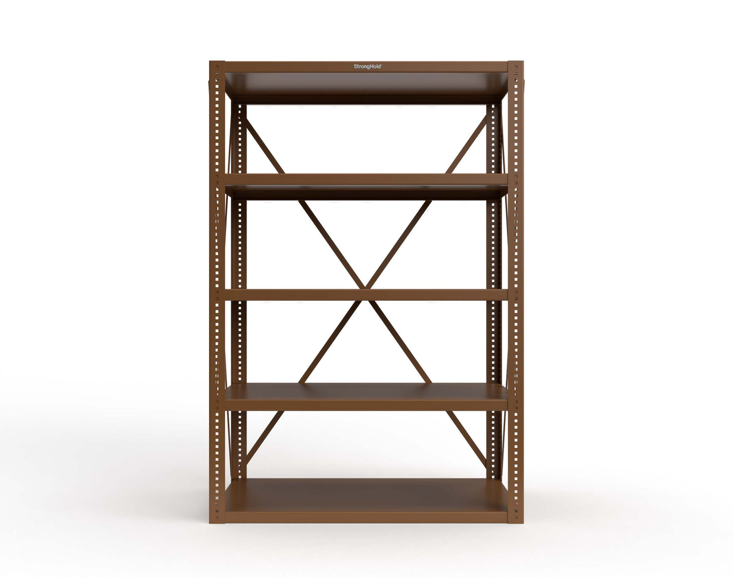 Extreme Duty 12 GA Open Shelving Unit with 5 Shelves - 48 In. W x 24 In. D x 72 In. H - 2448-72-8008