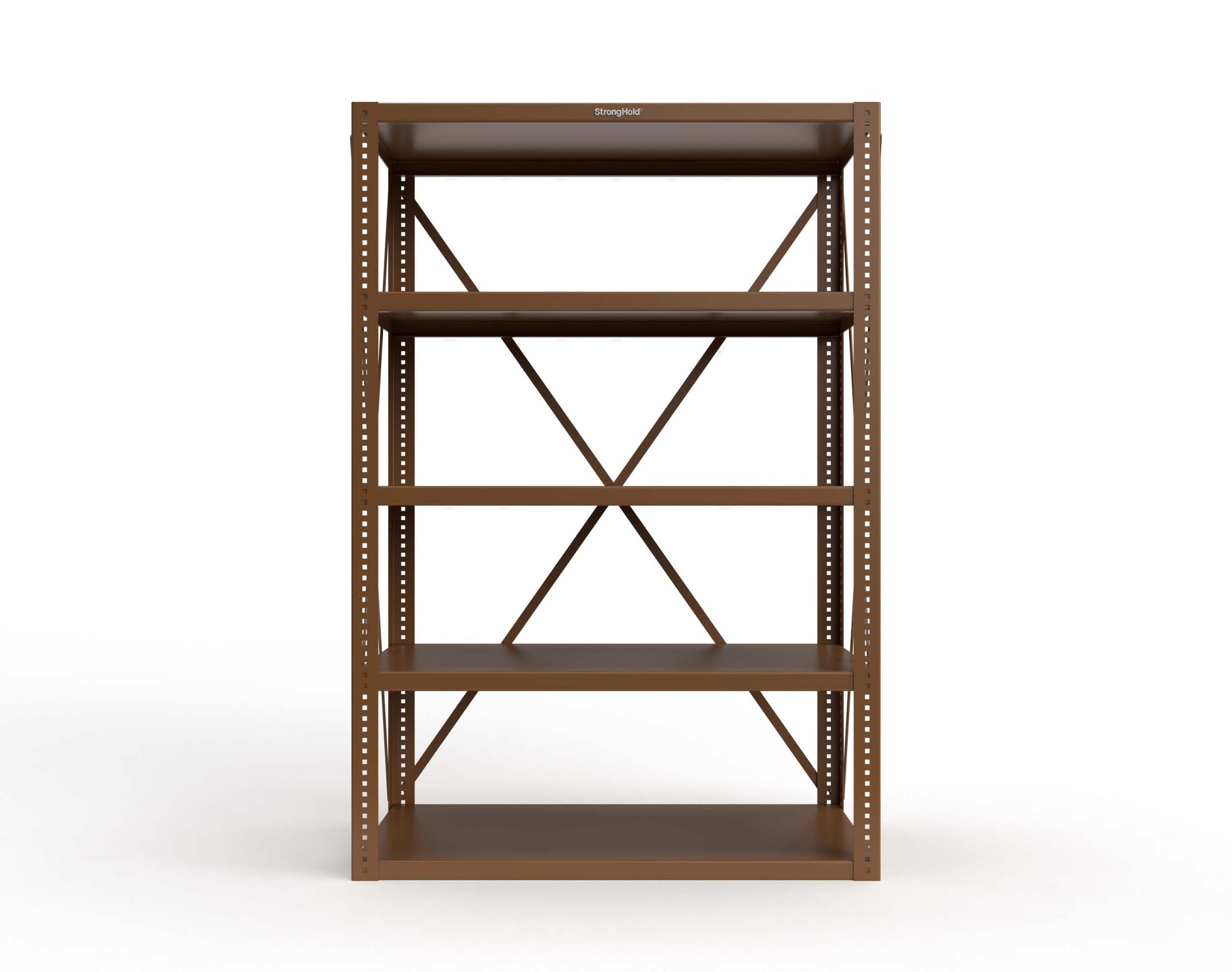 Extreme Duty 12 GA Open Shelving Unit with 5 Shelves - 48 In. W x 24 In. D x 72 In. H - 2448-72-8008