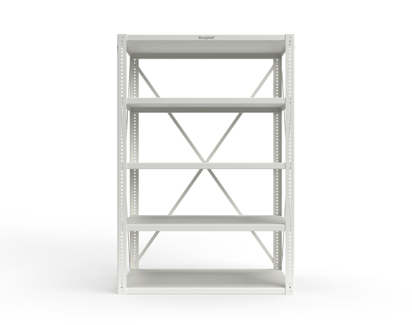 Extreme Duty 12 GA Open Shelving Unit with 5 Shelves - 48 In. W x 24 In. D x 72 In. H - 2448-72-9003
