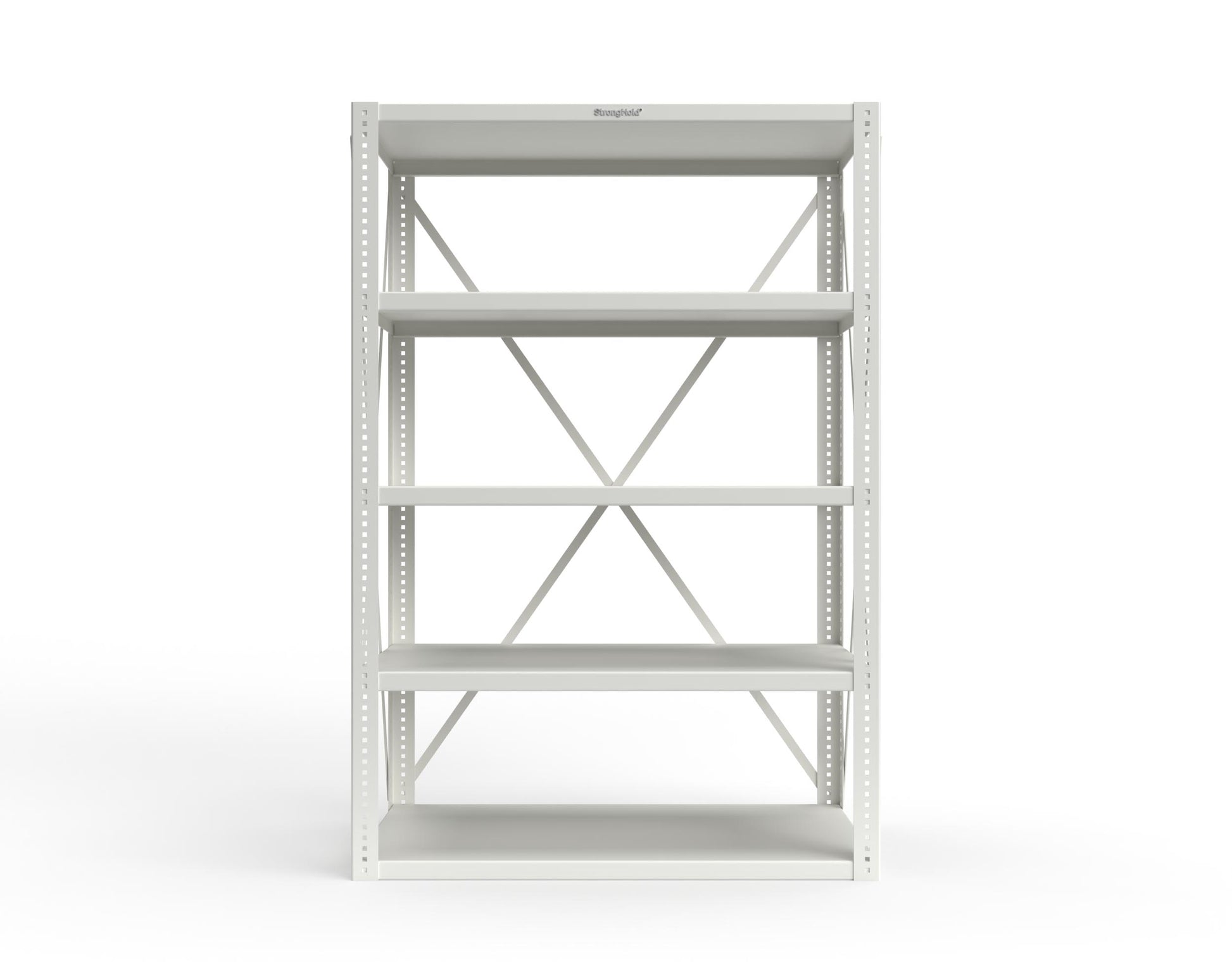 Extreme Duty 12 GA Open Shelving Unit with 5 Shelves - 48 In. W x 24 In. D x 72 In. H - 2448-72-9003