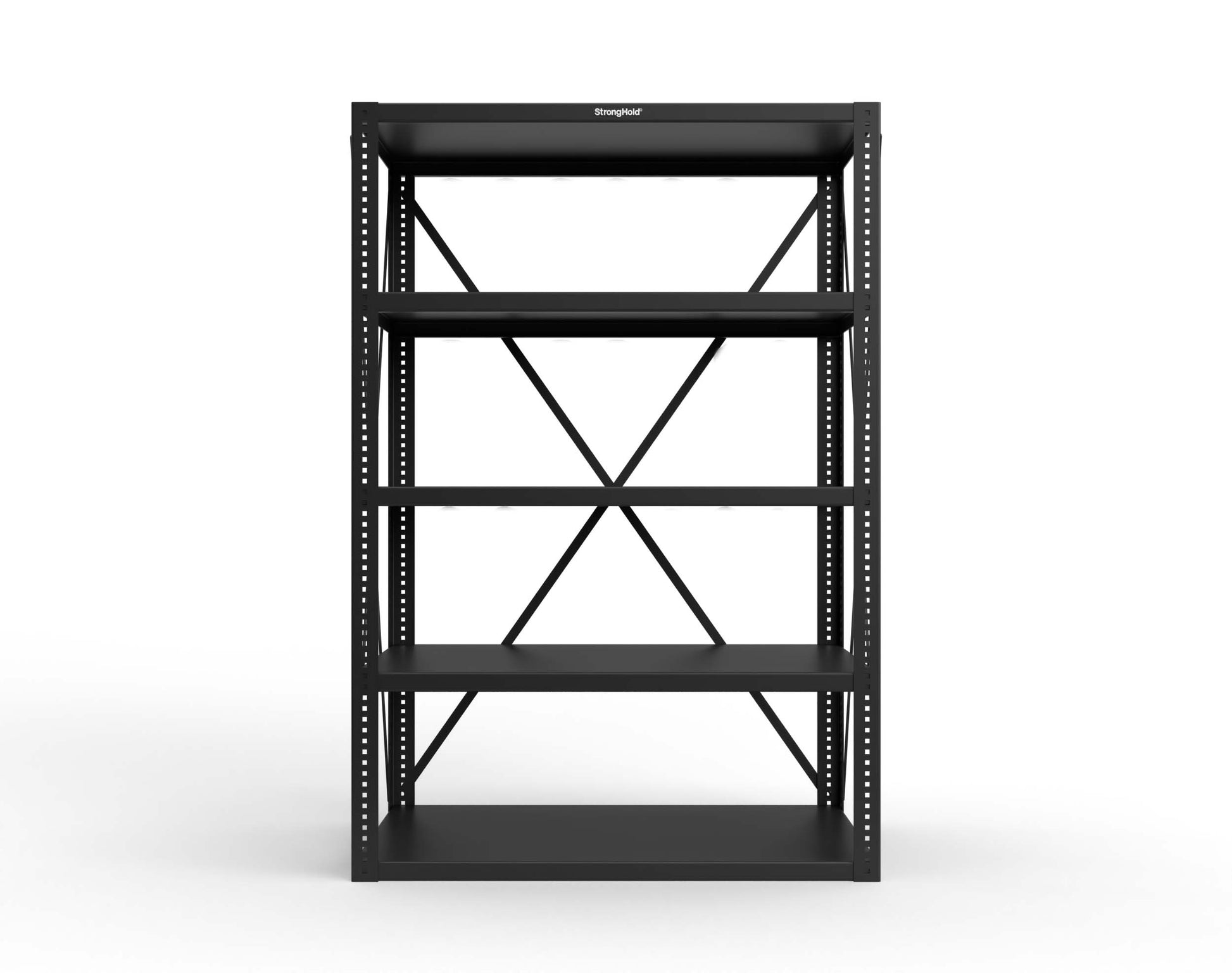 Extreme Duty 12 GA Open Shelving Unit with 5 Shelves - 48 In. W x 24 In. D x 72 In. H - 2448-72-9005