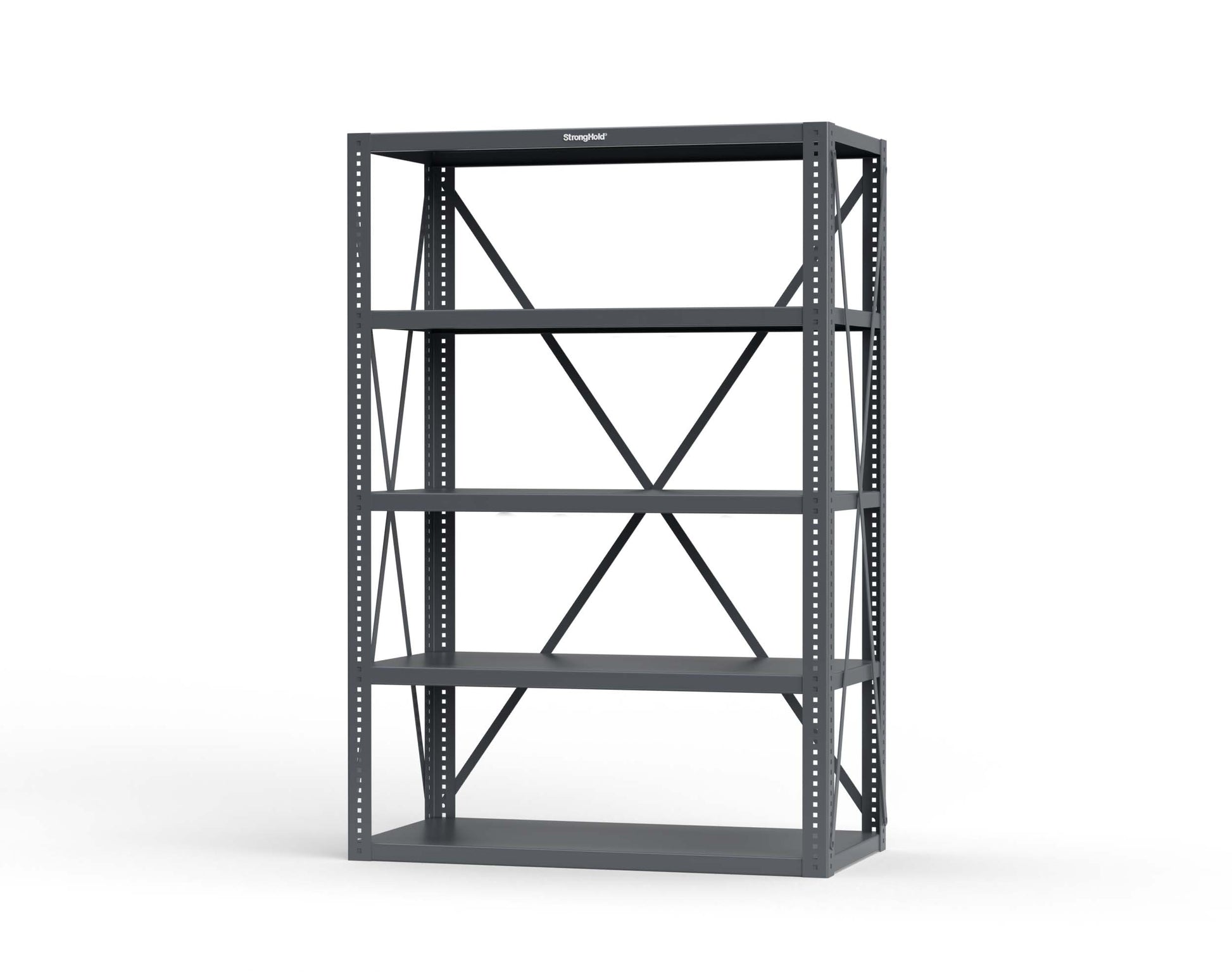 Extreme Duty 12 GA Open Shelving Unit with 5 Shelves - 48 In. W x 24 In. D x 72 In. H - 2448-72-7024