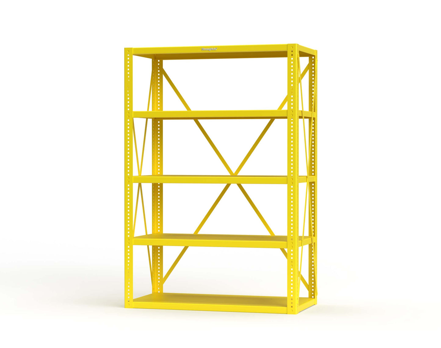 Extreme Duty 12 GA Open Shelving Unit with 5 Shelves - 48 In. W x 24 In. D x 72 In. H - 2448-72-1021