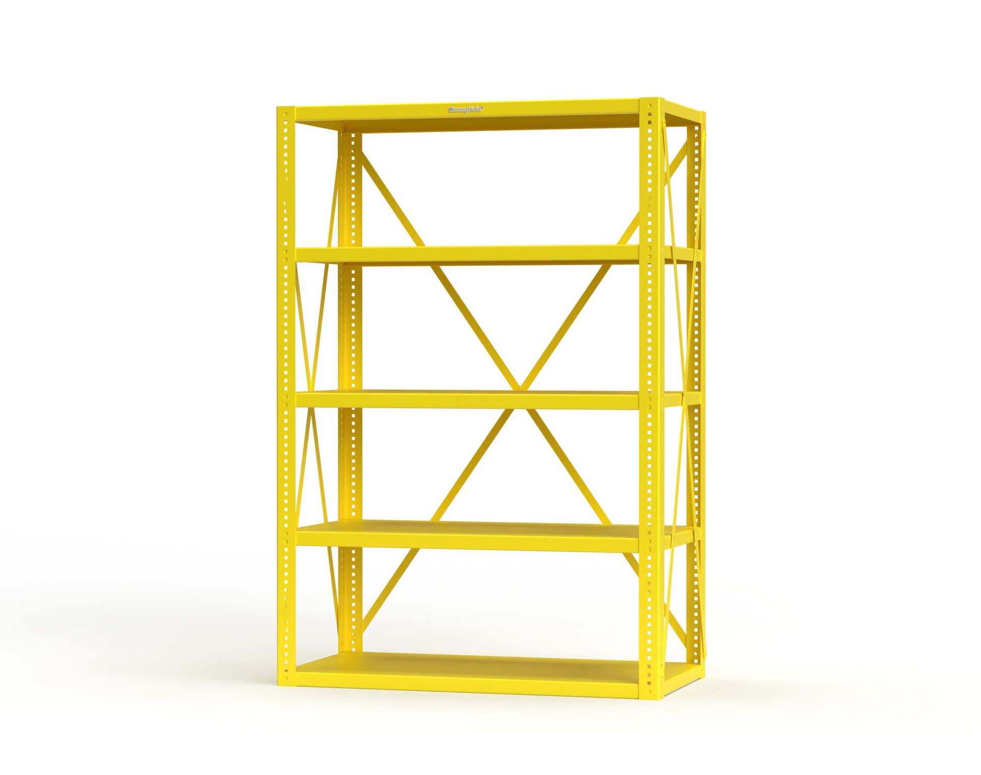 Extreme Duty 12 GA Open Shelving Unit with 5 Shelves - 48 In. W x 24 In. D x 72 In. H - 2448-72-1021
