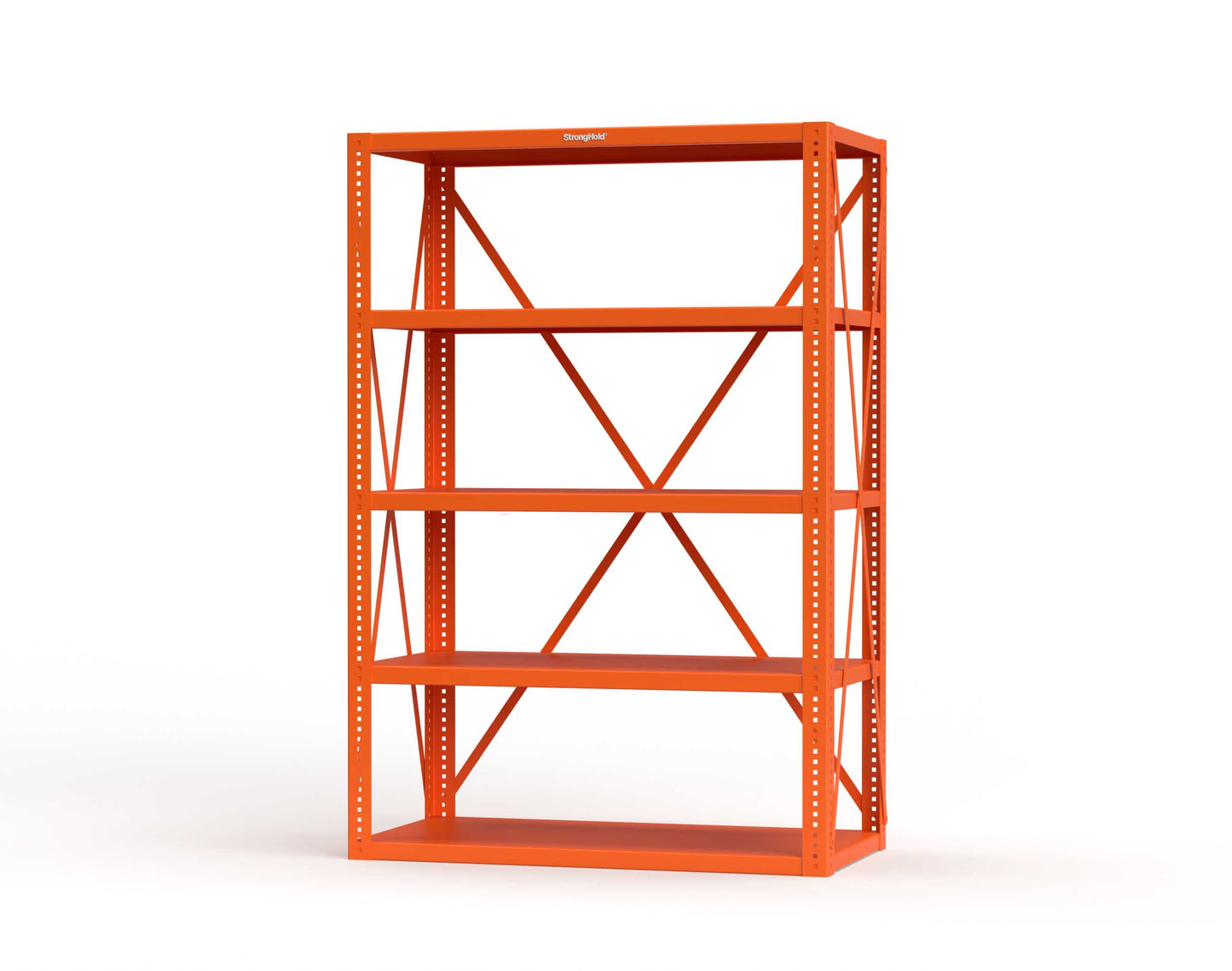 Extreme Duty 12 GA Open Shelving Unit with 5 Shelves - 48 In. W x 24 In. D x 72 In. H - 2448-72-2009