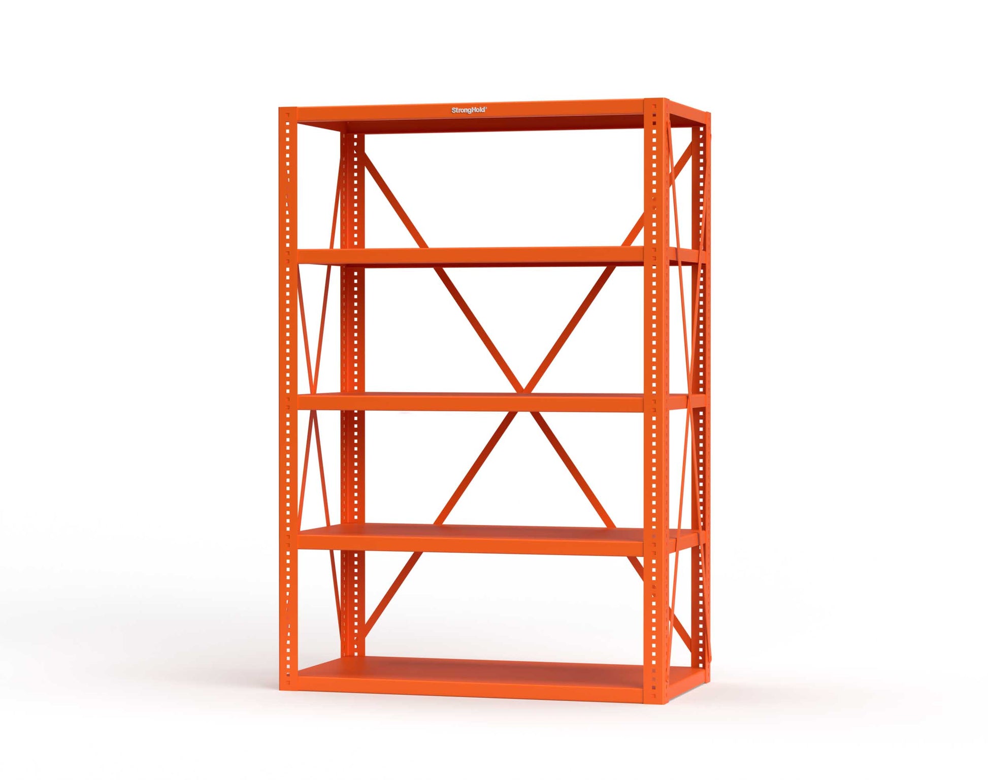 Extreme Duty 12 GA Open Shelving Unit with 5 Shelves - 48 In. W x 24 In. D x 72 In. H - 2448-72-2009