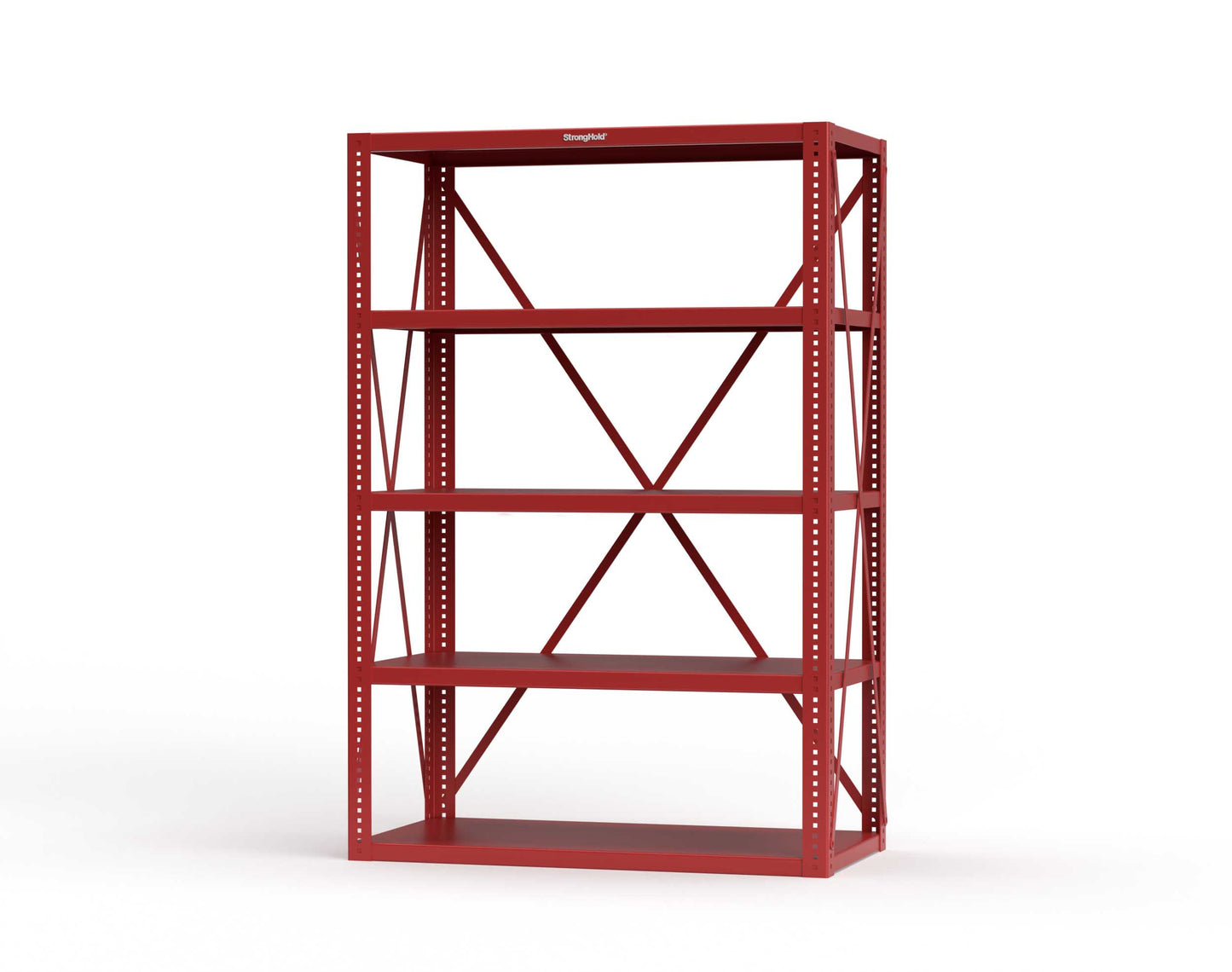 Extreme Duty 12 GA Open Shelving Unit with 5 Shelves - 48 In. W x 24 In. D x 72 In. H - 2448-72-3001