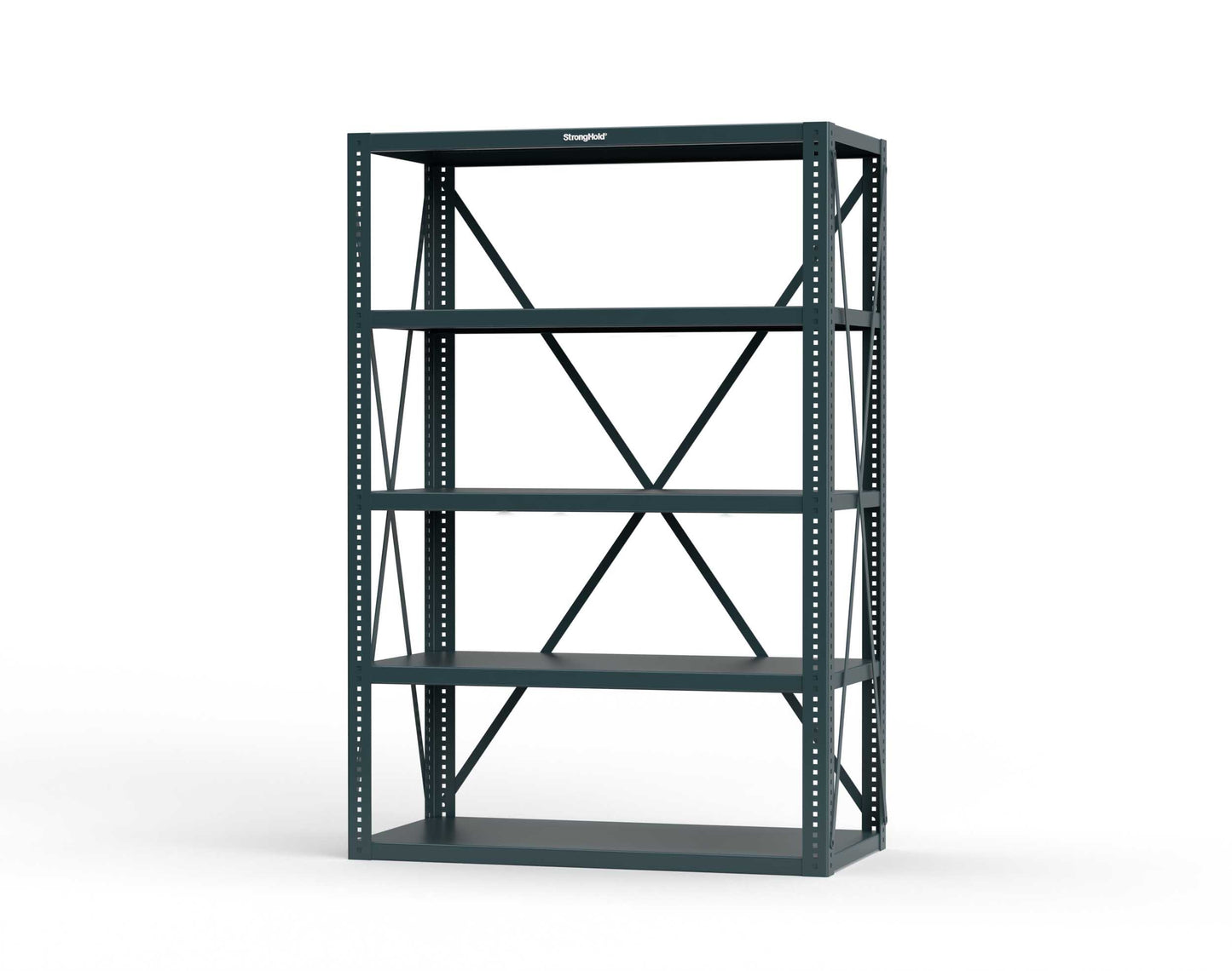 Extreme Duty 12 GA Open Shelving Unit with 5 Shelves - 48 In. W x 24 In. D x 72 In. H - 2448-72-5001
