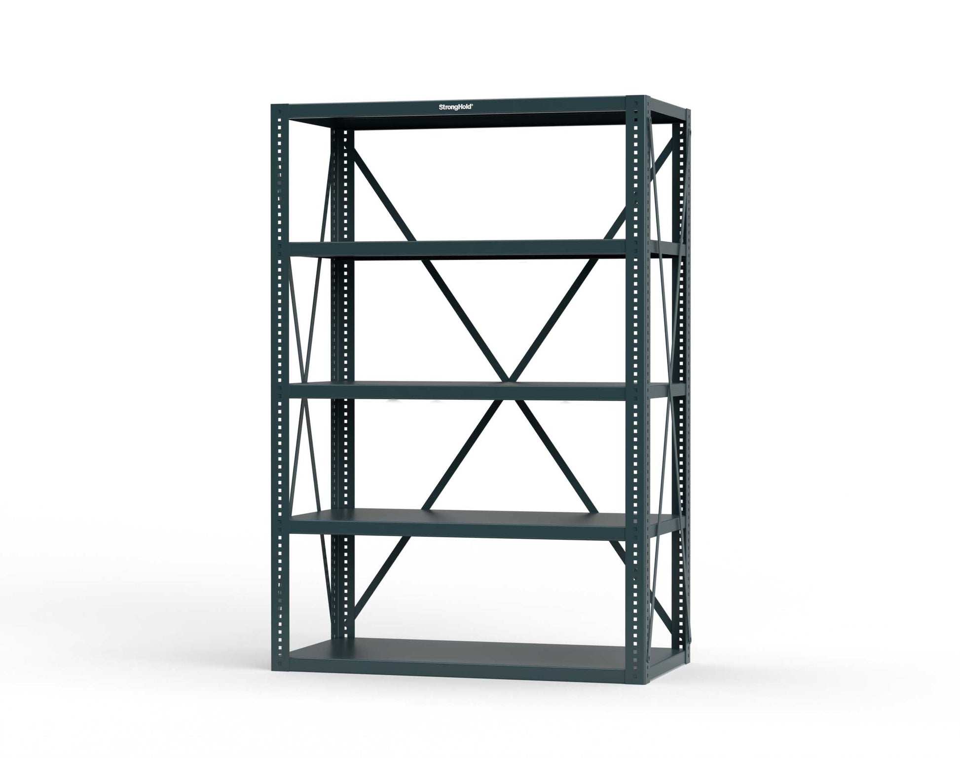 Extreme Duty 12 GA Open Shelving Unit with 5 Shelves - 48 In. W x 24 In. D x 72 In. H - 2448-72-5001