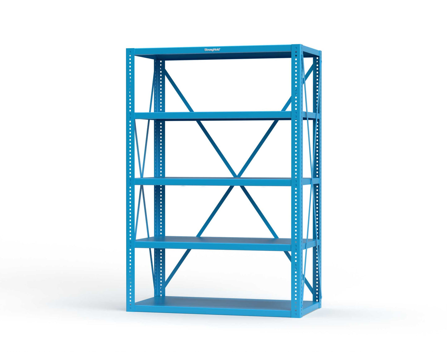 Extreme Duty 12 GA Open Shelving Unit with 5 Shelves - 48 In. W x 24 In. D x 72 In. H - 2448-72-5012