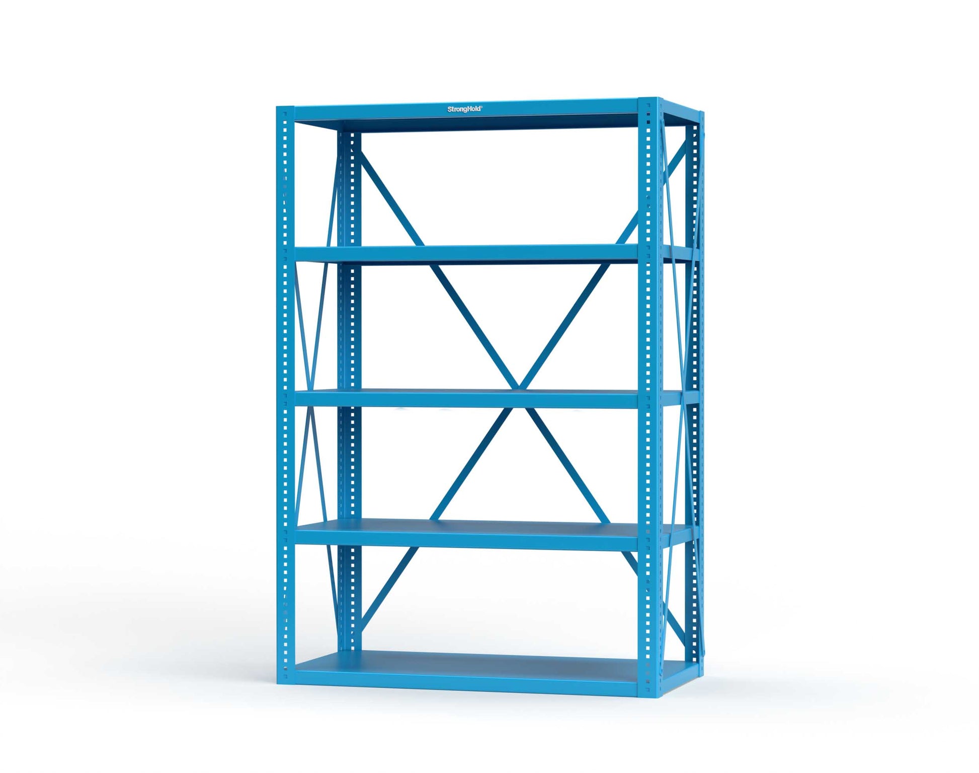 Extreme Duty 12 GA Open Shelving Unit with 5 Shelves - 48 In. W x 24 In. D x 72 In. H - 2448-72-5012