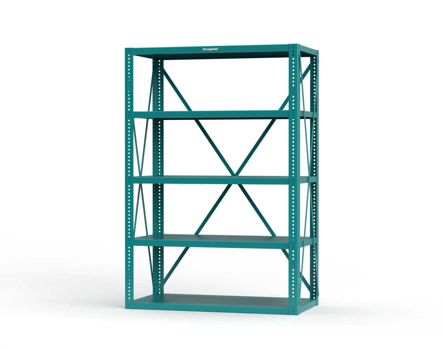 Extreme Duty 12 GA Open Shelving Unit with 5 Shelves - 48 In. W x 24 In. D x 72 In. H - 2448-72-5021