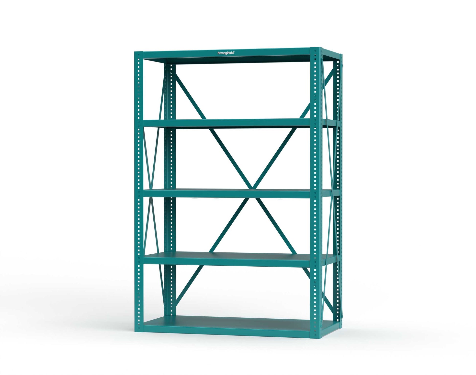 Extreme Duty 12 GA Open Shelving Unit with 5 Shelves - 48 In. W x 24 In. D x 72 In. H - 2448-72-5021