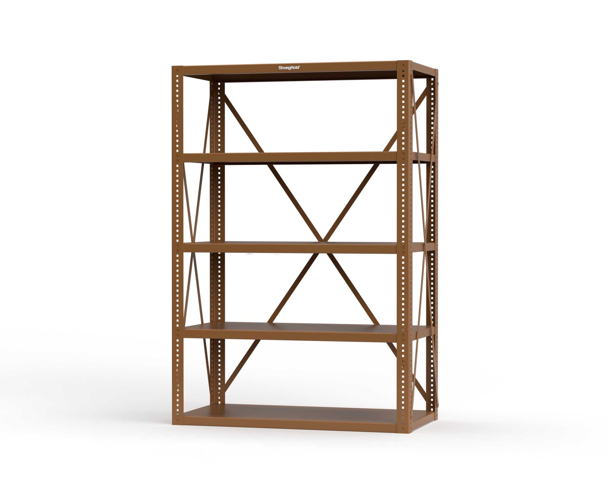 Extreme Duty 12 GA Open Shelving Unit with 5 Shelves - 48 In. W x 24 In. D x 72 In. H - 2448-72-8008