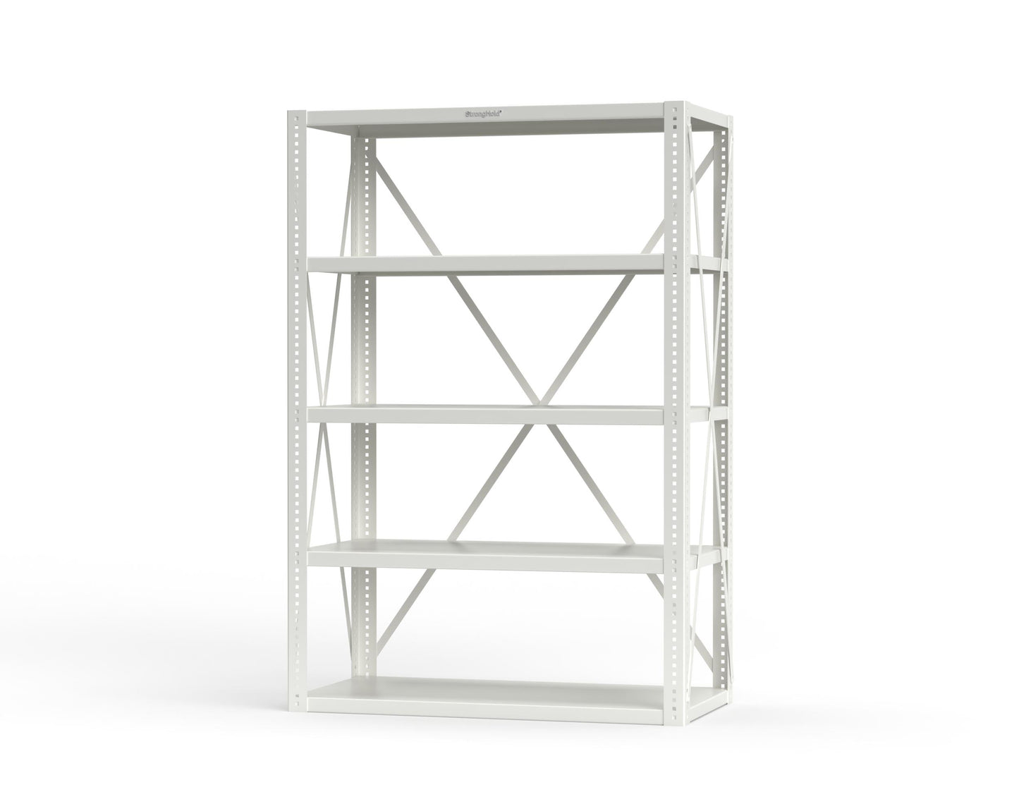 Extreme Duty 12 GA Open Shelving Unit with 5 Shelves - 48 In. W x 24 In. D x 72 In. H - 2448-72-9003