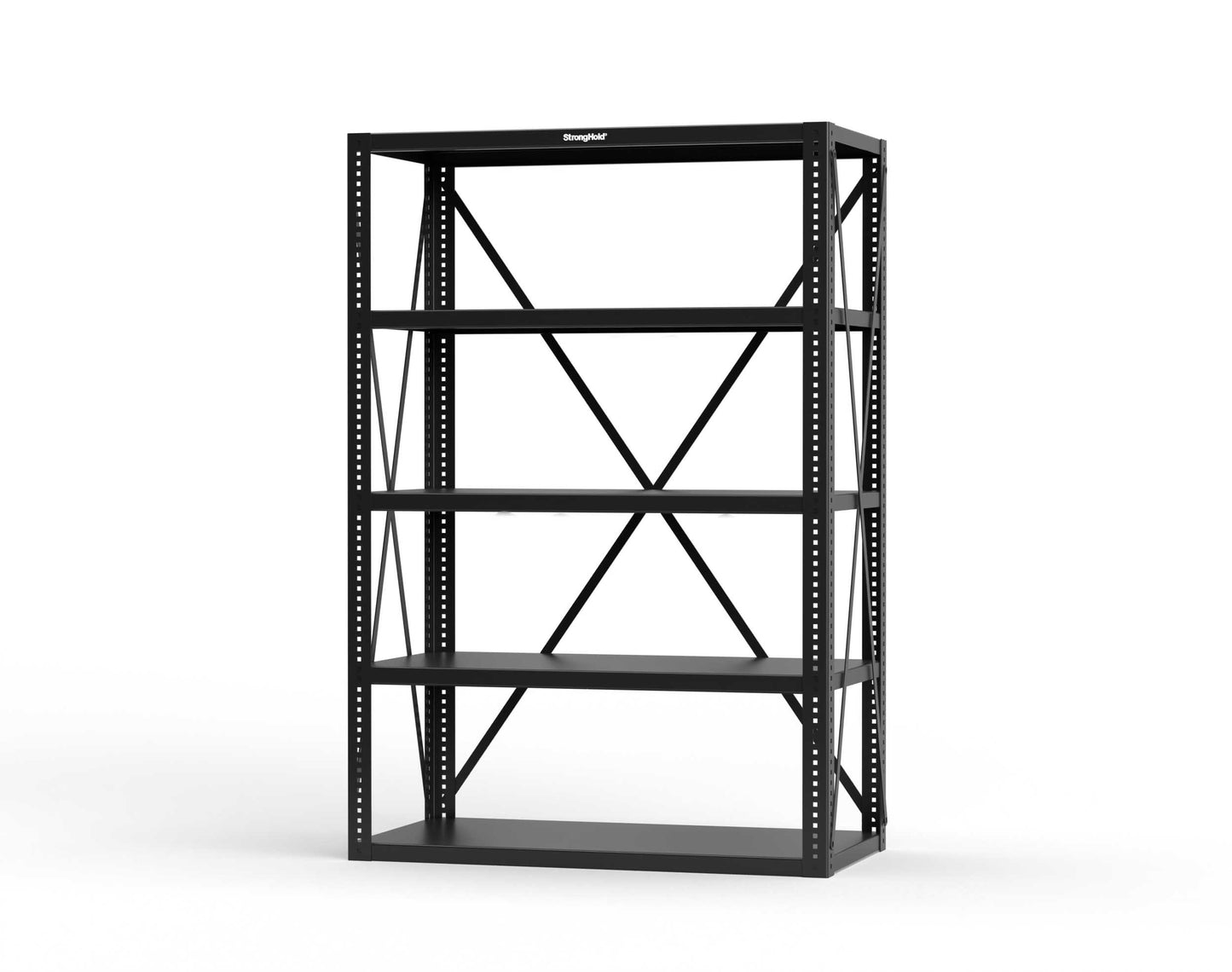 Extreme Duty 12 GA Open Shelving Unit with 5 Shelves - 48 In. W x 24 In. D x 72 In. H - 2448-72-9005