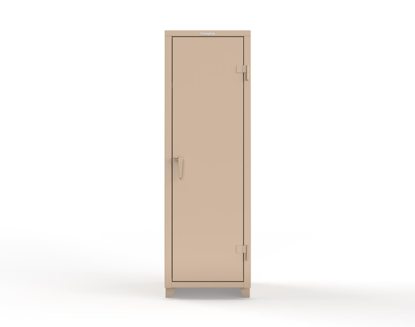 Extra Heavy Duty 14 GA Single-Tier Locker with Shelf and Hanger Rod, 1 Compartment - 24 in. W x 24 in. D x 75 in. H - 26-1D-24-1T-L-1019
