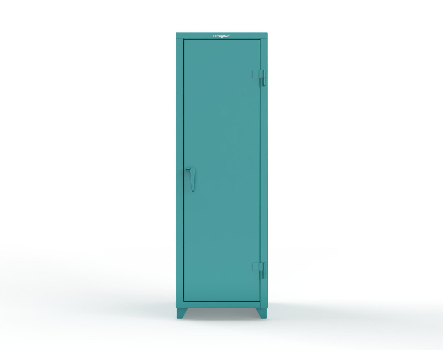Extra Heavy Duty 14 GA Single-Tier Locker with Shelf and Hanger Rod, 1 Compartment - 24 in. W x 24 in. D x 75 in. H - 26-1D-24-1T-L-5021