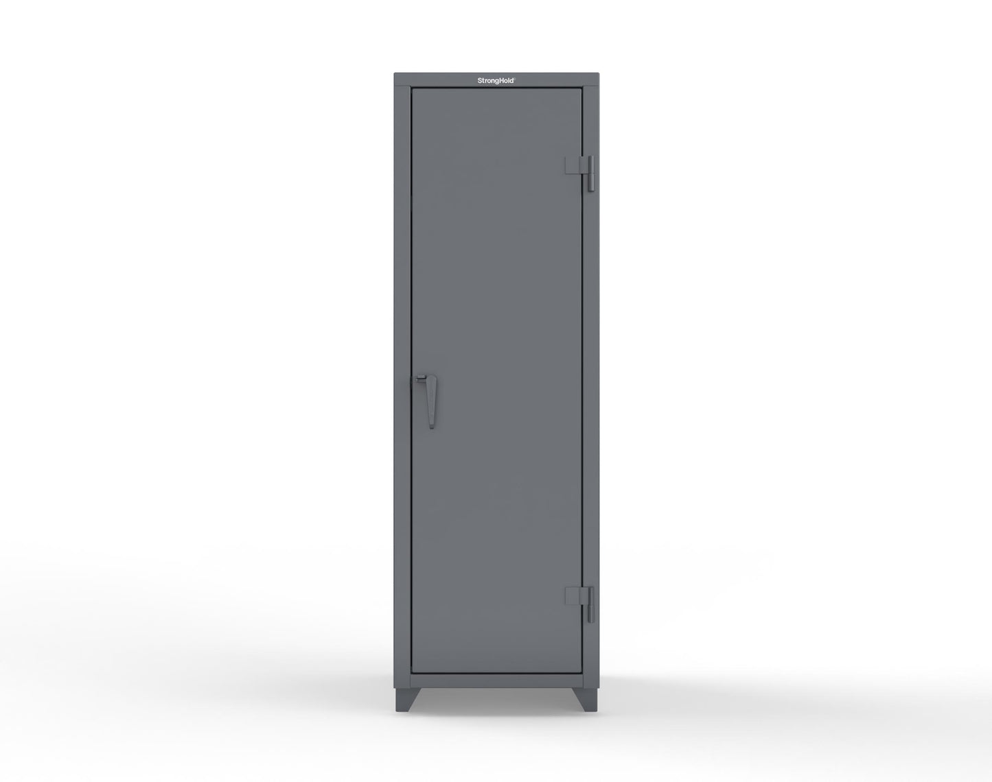 Extra Heavy Duty 14 GA Single-Tier Locker with Shelf and Hanger Rod, 1 Compartment - 24 in. W x 24 in. D x 75 in. H - 26-1D-24-1T-L-7024
