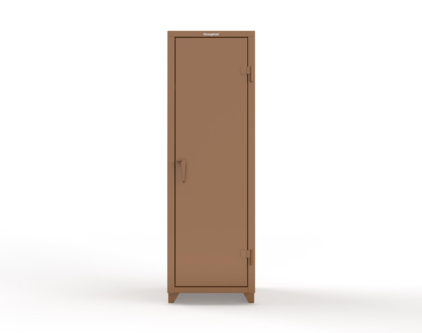 Extra Heavy Duty 14 GA Single-Tier Locker with Shelf and Hanger Rod, 1 Compartment - 24 in. W x 24 in. D x 75 in. H - 26-1D-24-1T-L-8008