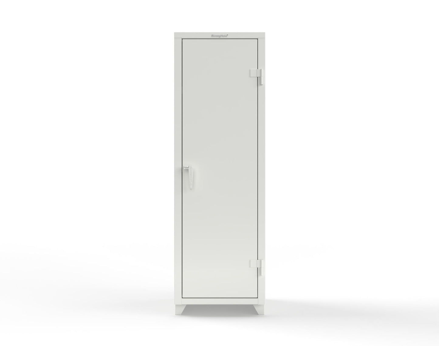 Extra Heavy Duty 14 GA Single-Tier Locker with Shelf and Hanger Rod, 1 Compartment - 24 in. W x 24 in. D x 75 in. H - 26-1D-24-1T-L-9003