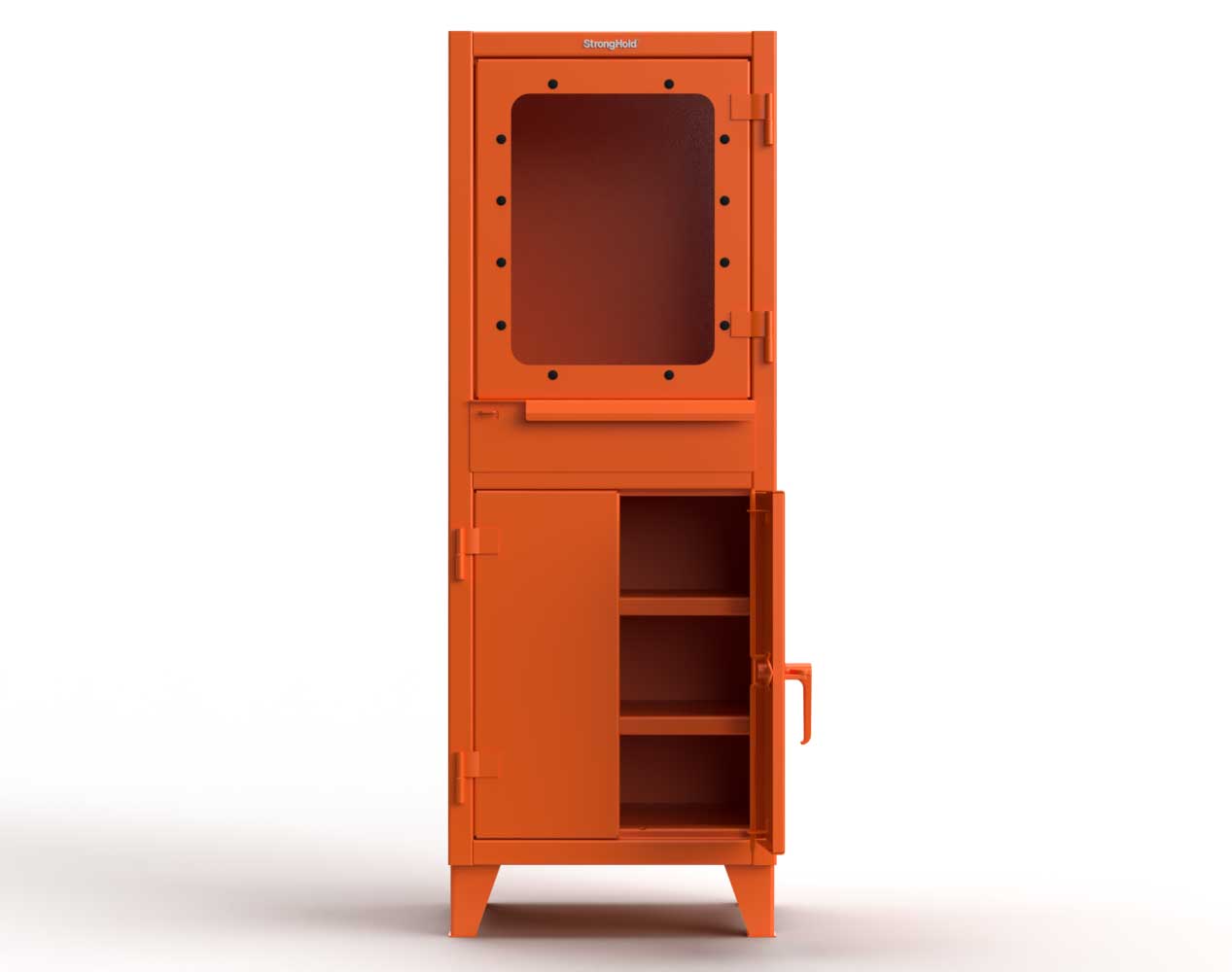 14 GA Computer Cabinet with Retractable Keyboard