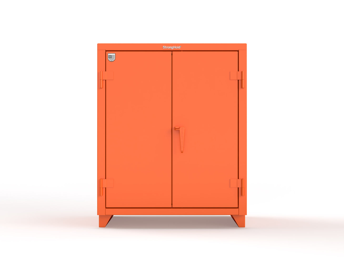 Extra Heavy Duty 14 GA Counter-Height Cabinet with 2 Shelves - 36 In. W x 24 In. D x 42 In. H - 33.6-242-L-2009
