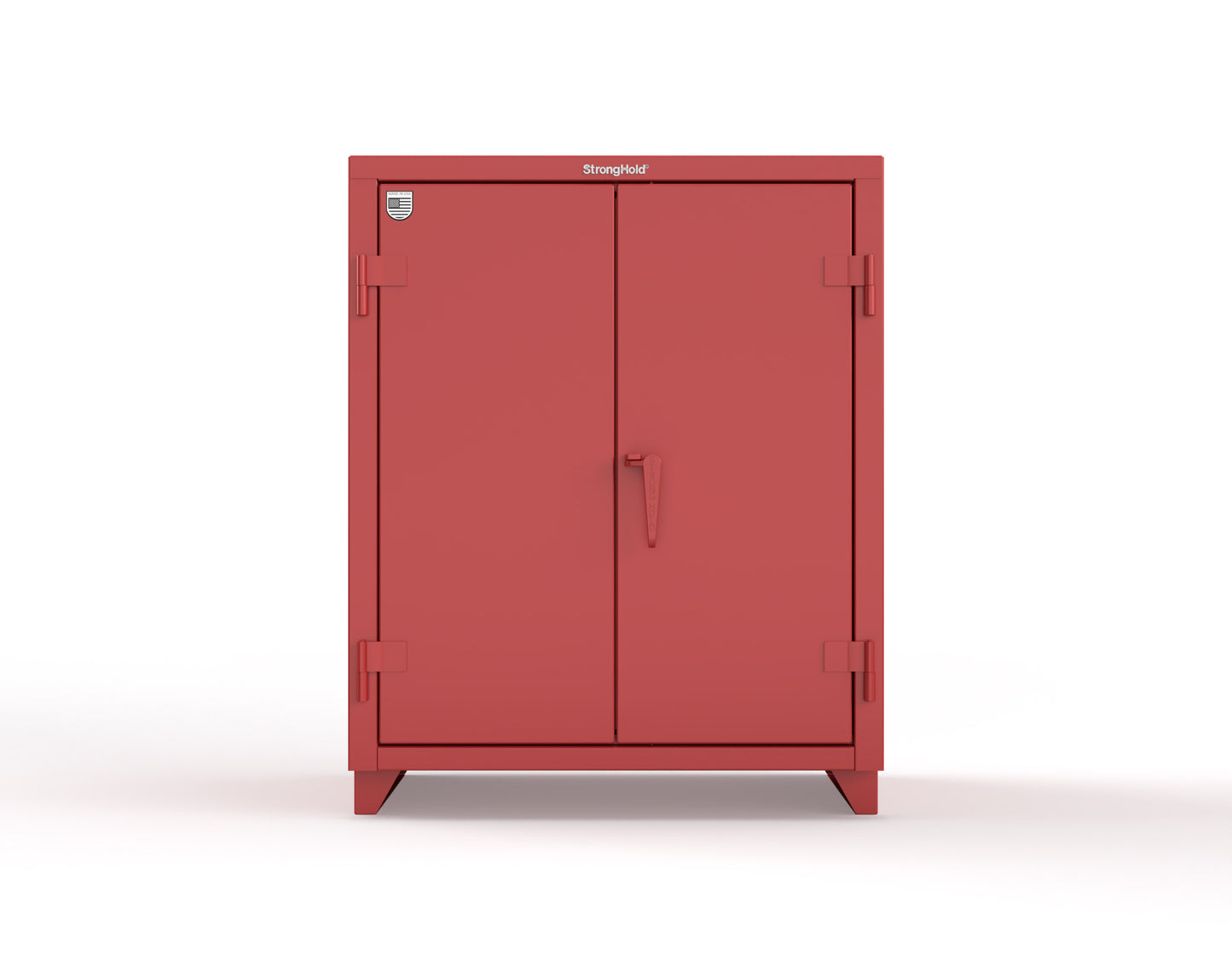 Extra Heavy Duty 14 GA Counter-Height Cabinet with 2 Shelves - 36 In. W x 24 In. D x 42 In. H - 33.6-242-L-3001