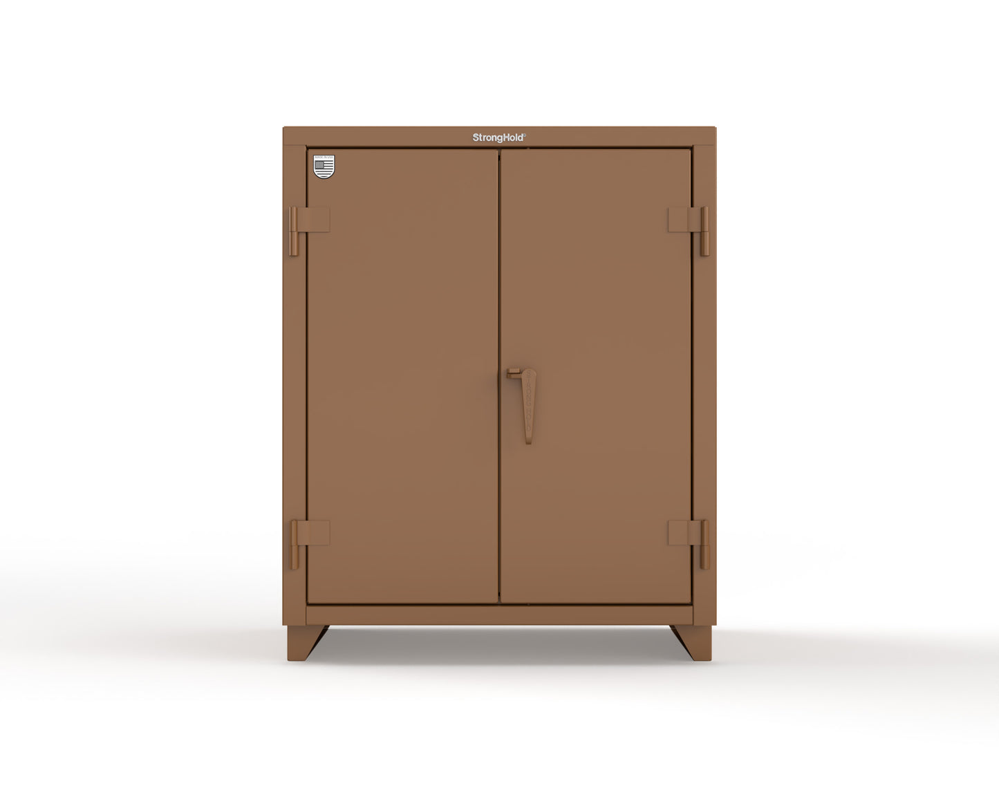Extra Heavy Duty 14 GA Counter-Height Cabinet with 2 Shelves - 36 In. W x 24 In. D x 42 In. H - 33.6-242-L-8008