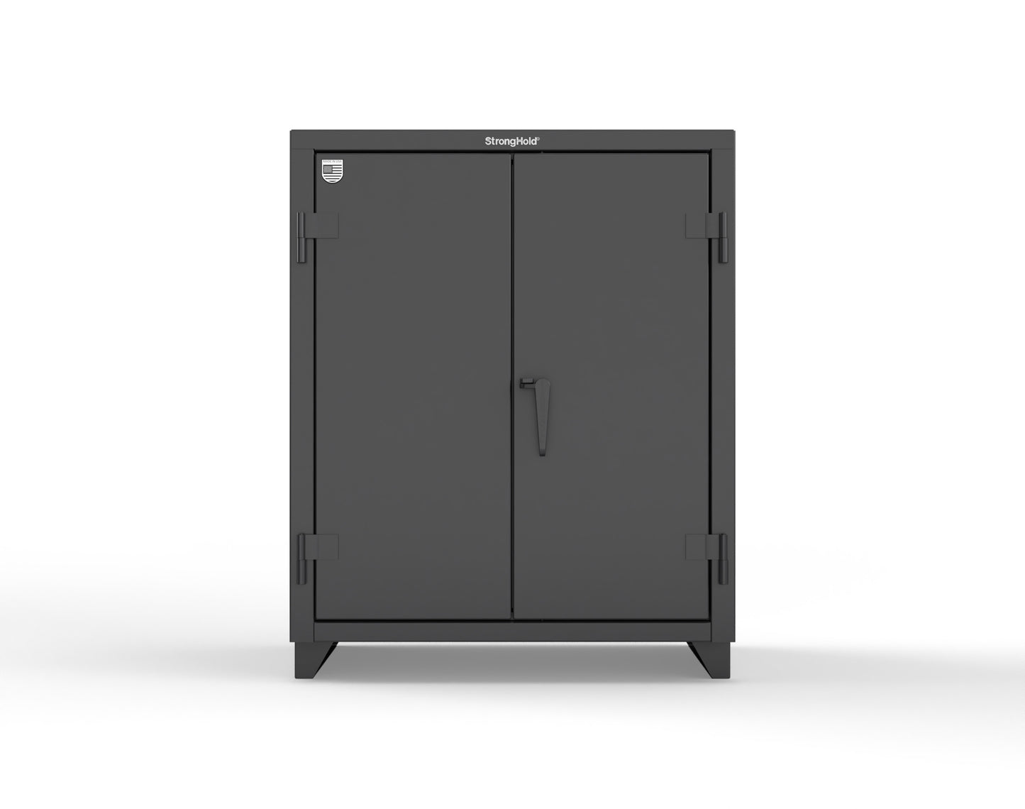 Extra Heavy Duty 14 GA Counter-Height Cabinet with 2 Shelves - 36 In. W x 24 In. D x 42 In. H - 33.6-242-L-9005
