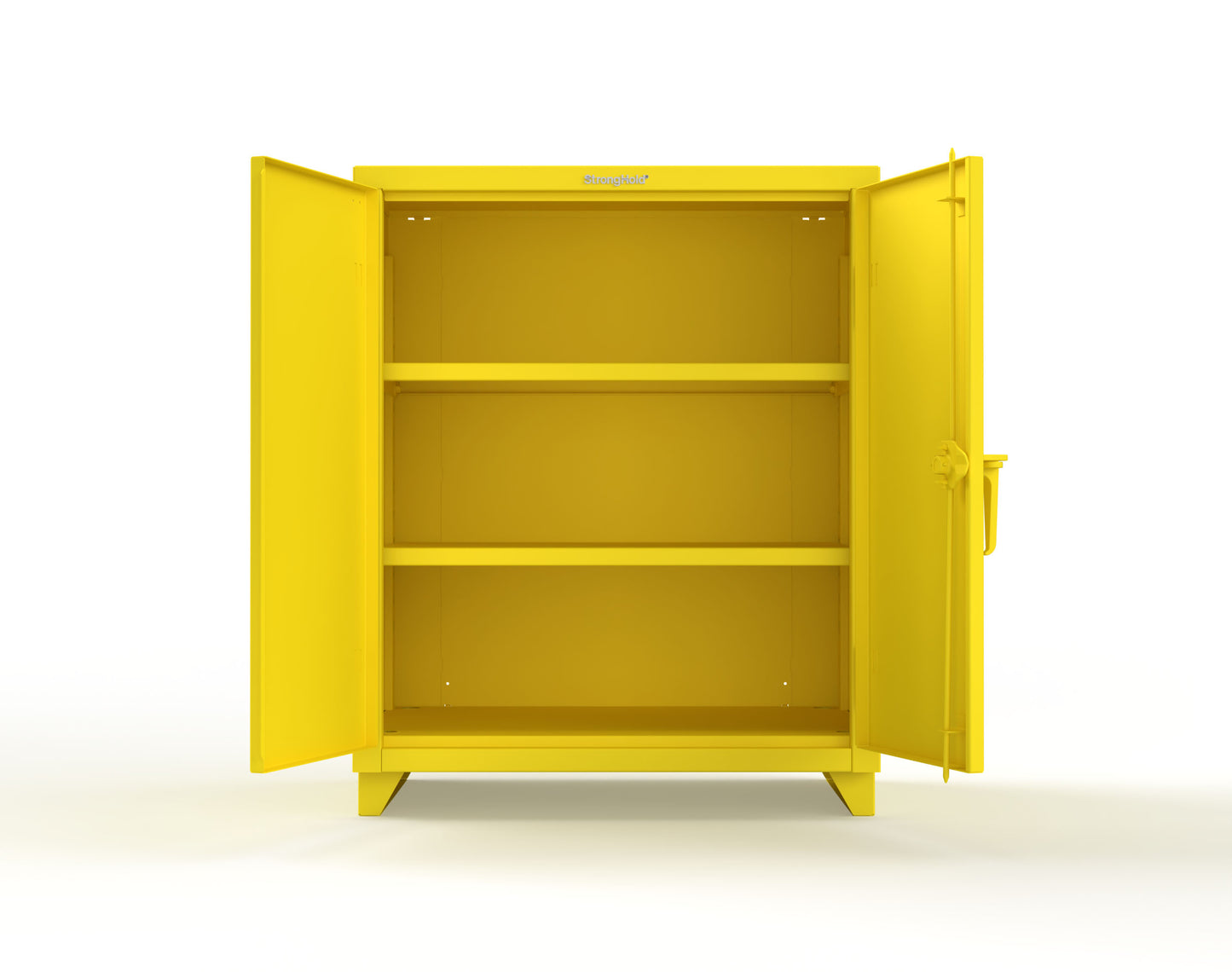 Extra Heavy Duty 14 GA Counter-Height Cabinet with 2 Shelves - 36 In. W x 24 In. D x 42 In. H - 33.6-242-L-1021