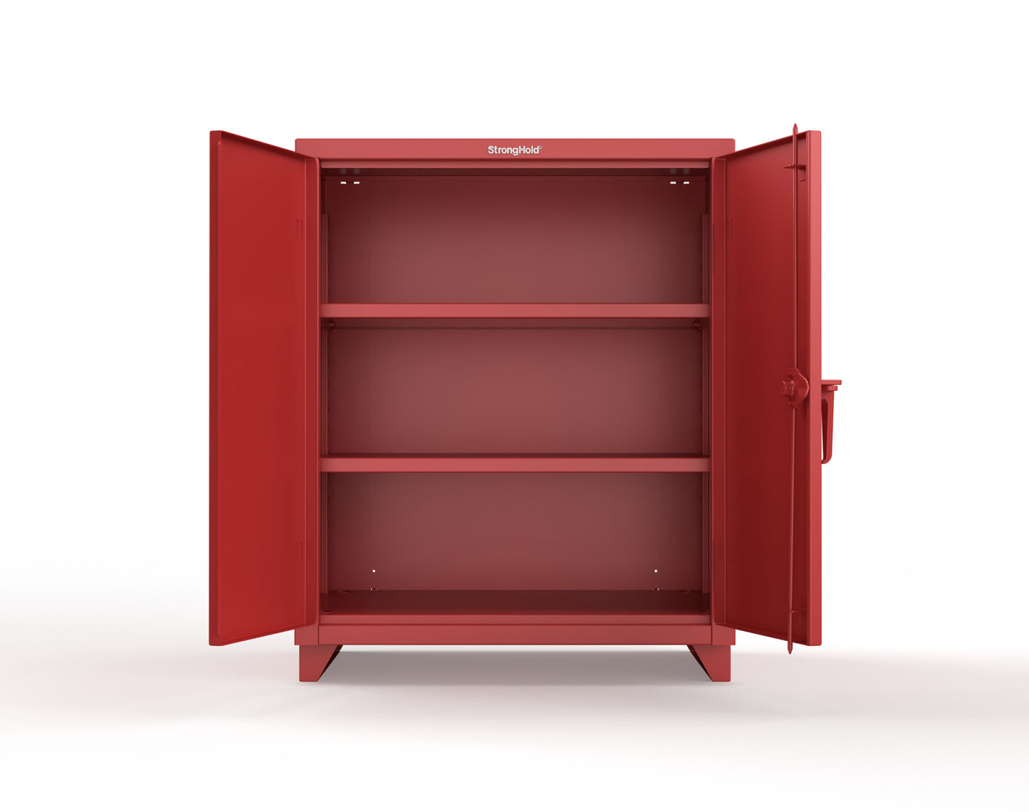 Extra Heavy Duty 14 GA Counter-Height Cabinet with 2 Shelves - 36 In. W x 24 In. D x 42 In. H - 33.6-242-L-3001