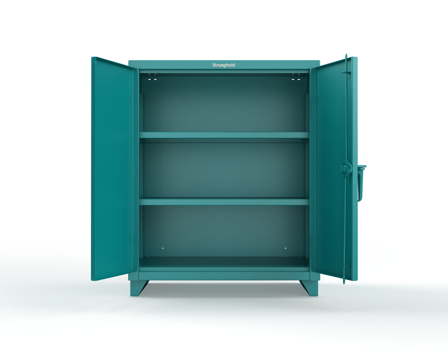 Extra Heavy Duty 14 GA Counter-Height Cabinet with 2 Shelves - 36 In. W x 24 In. D x 42 In. H - 33.6-242-L-5021