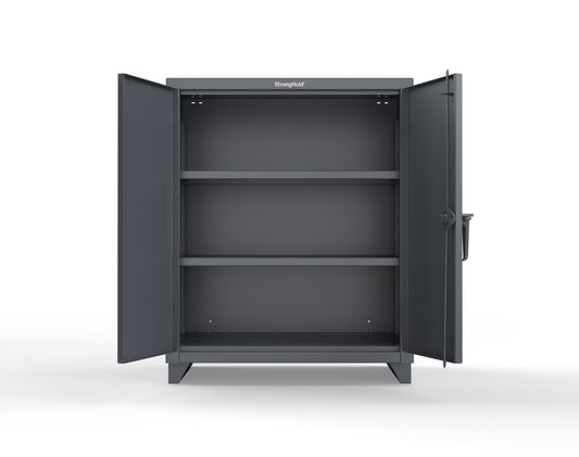Extra Heavy Duty 14 GA Counter-Height Cabinet with 2 Shelves - 36 In. W x 24 In. D x 42 In. H - 33.6-242-L-7024
