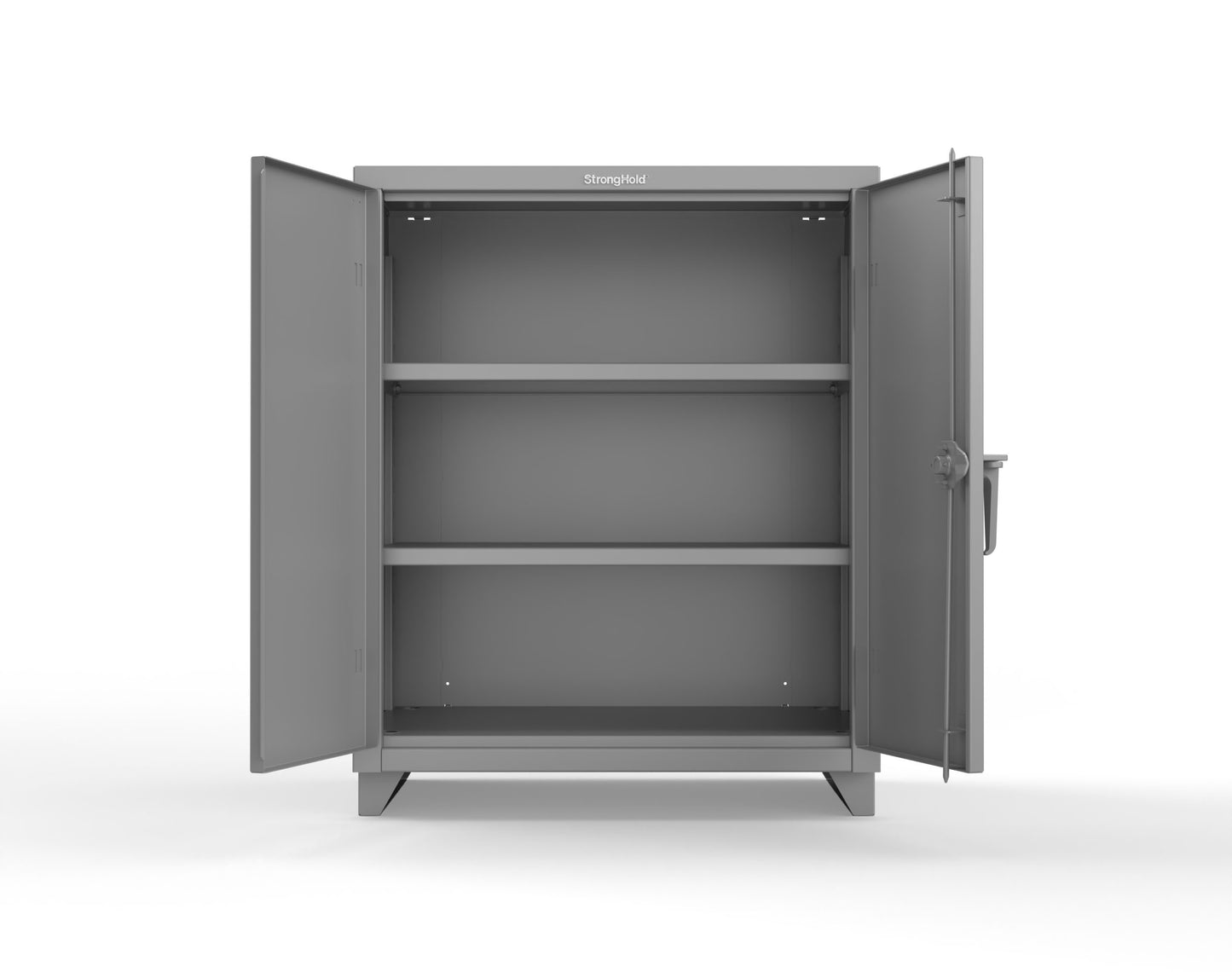 Extra Heavy Duty 14 GA Counter-Height Cabinet with 2 Shelves - 36 In. W x 24 In. D x 42 In. H - 33.6-242-L-7037