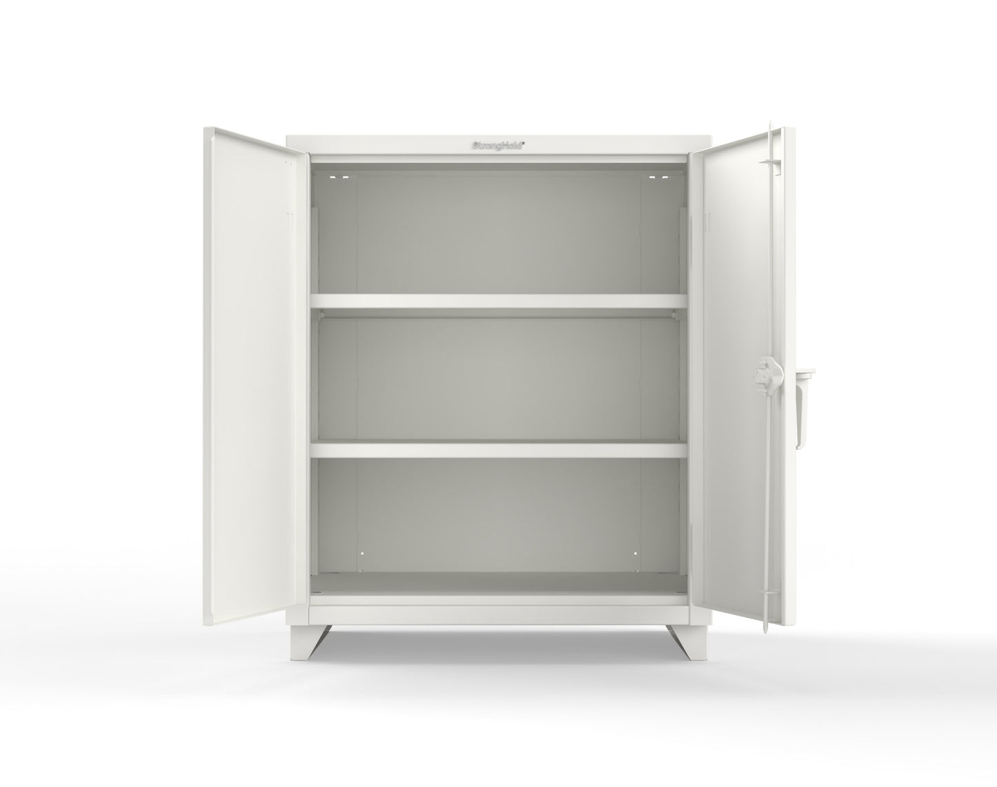 Extra Heavy Duty 14 GA Counter-Height Cabinet with 2 Shelves - 36 In. W x 24 In. D x 42 In. H - 33.6-242-L-9003