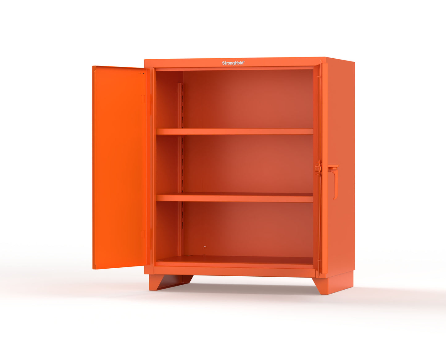 Extra Heavy Duty 14 GA Counter-Height Cabinet with 2 Shelves - 36 In. W x 24 In. D x 42 In. H - 33.6-242-L-2009